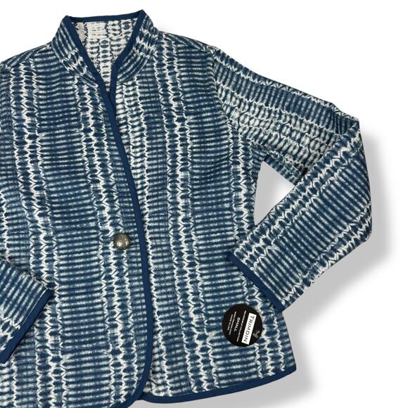 New with tags TRIMDIN Artisan crafted reversible tie-dye jacket - Picture 7 of 17